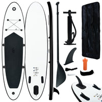 Thumbnail for Aufblasbares Stand Up Paddle Board Set Schwarz und Weiß