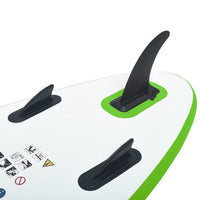 Thumbnail for Aufblasbares Stand Up Paddle Board Set Grün und Weiß