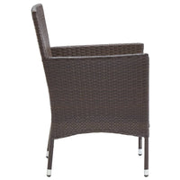 Thumbnail for Garten-Essstühle 2 Stk. Poly Rattan Braun