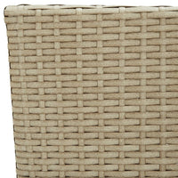 Thumbnail for Garten-Essstühle 4 Stk. Poly Rattan Beige