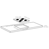 Thumbnail for Glaskeramik-Kochfeld mit 5 Platten Touch Control 77 cm 8500 W