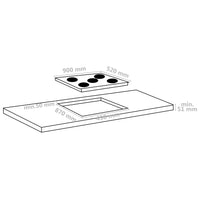 Thumbnail for Glaskeramik-Kochfeld mit 5 Platten Touch Control 90cm cm 8500 W