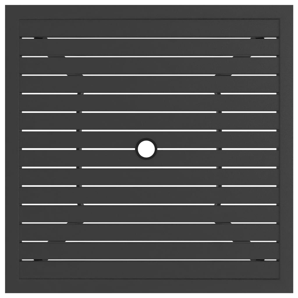 Gartentisch Anthrazit 81,5x81,5x72 cm Stahl