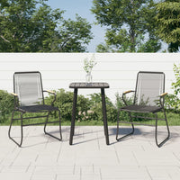 Thumbnail for Gartenstühle 2 Stk. Schwarz 58x59x85,5 cm PVC Rattan