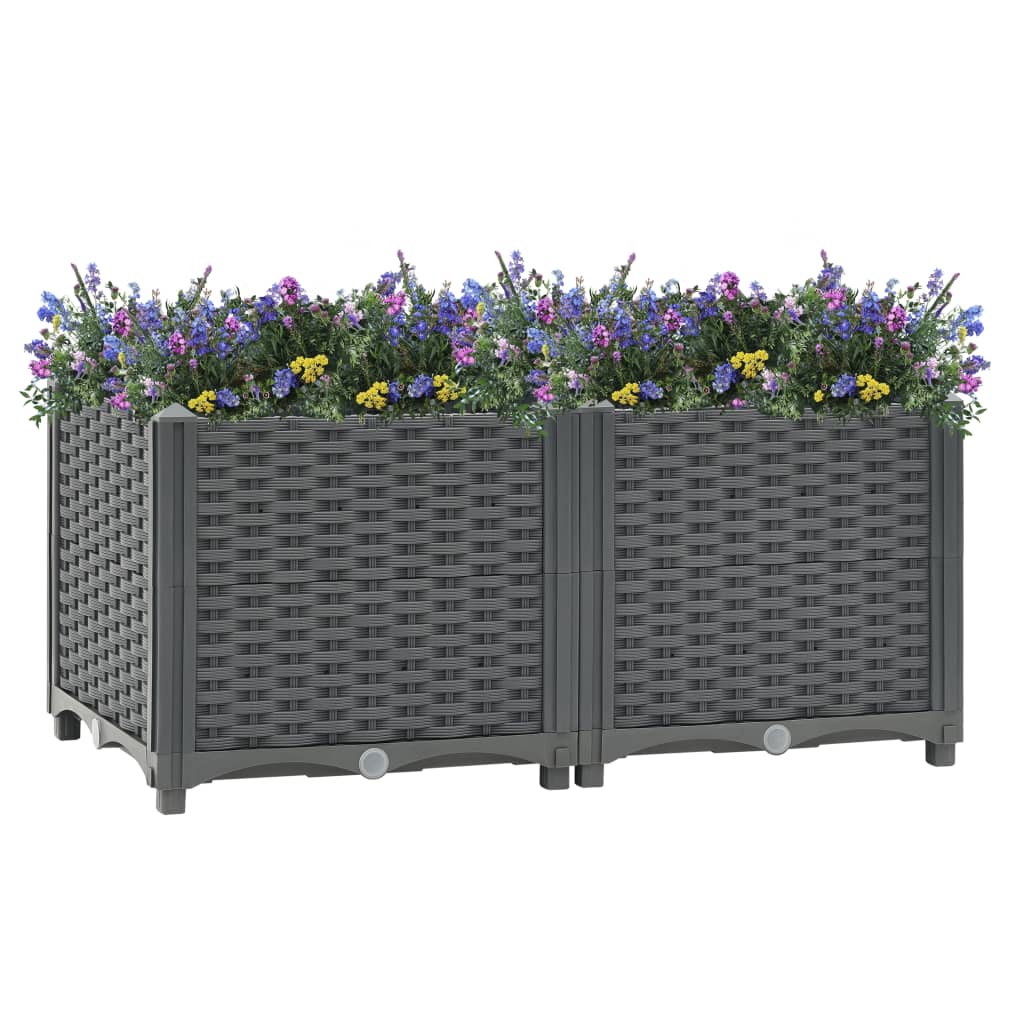 Hochbeet 80x40x38 cm Polypropylen