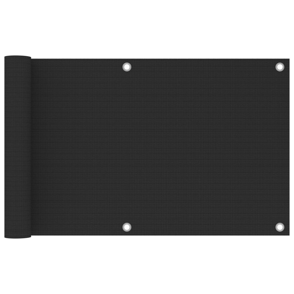 Balkon-Sichtschutz HDPE 75x500 cm Anthrazit