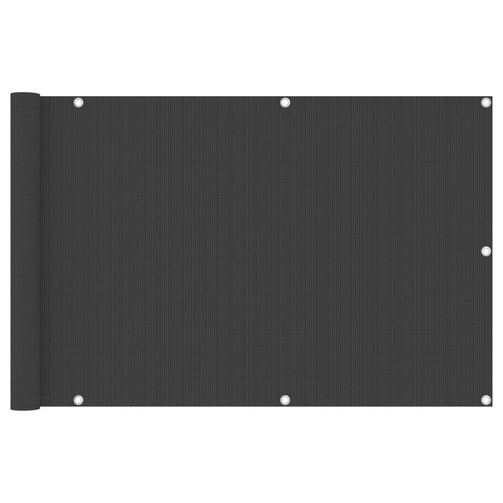 Balkon-Sichtschutz Anthrazit 90x500 cm HDPE