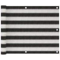 Thumbnail for Balkon-Sichtschutz HDPE 75x500 cm Anthrazit und Weiß