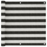 Thumbnail for Balkon-Sichtschutz HDPE 90x500 cm Anthrazit und Weiß