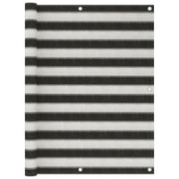 Thumbnail for Balkon-Sichtschutz HDPE 120x400 cm Anthrazit und Weiß