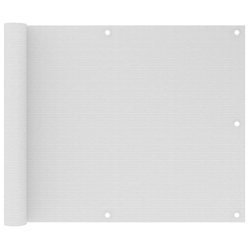 Balkon-Sichtschutz Weiß 75x300 cm HDPE