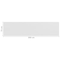 Thumbnail for Balkon-Sichtschutz Weiß 75x300 cm HDPE