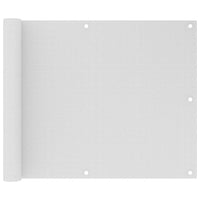Thumbnail for Balkon-Sichtschutz Weiß 75x500 cm HDPE