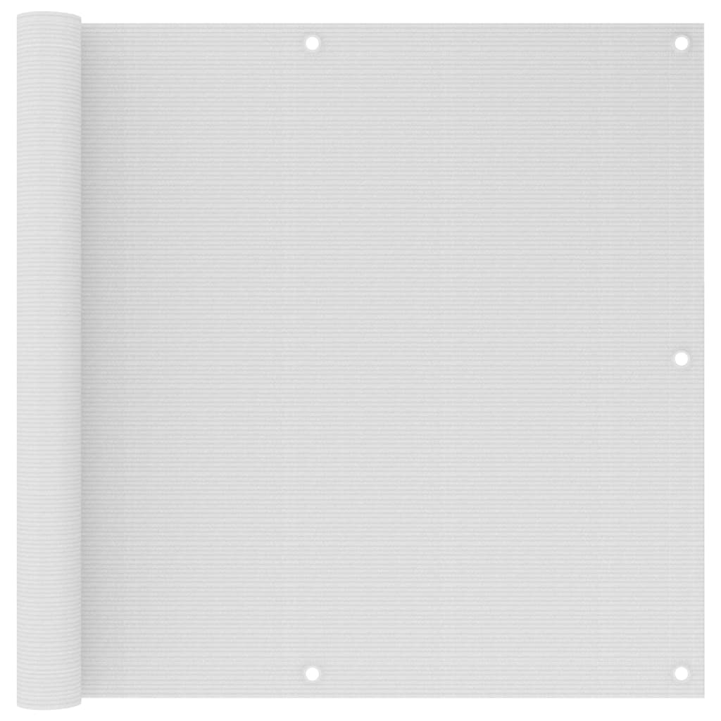 Balkon-Sichtschutz Weiß 90x500 cm HDPE