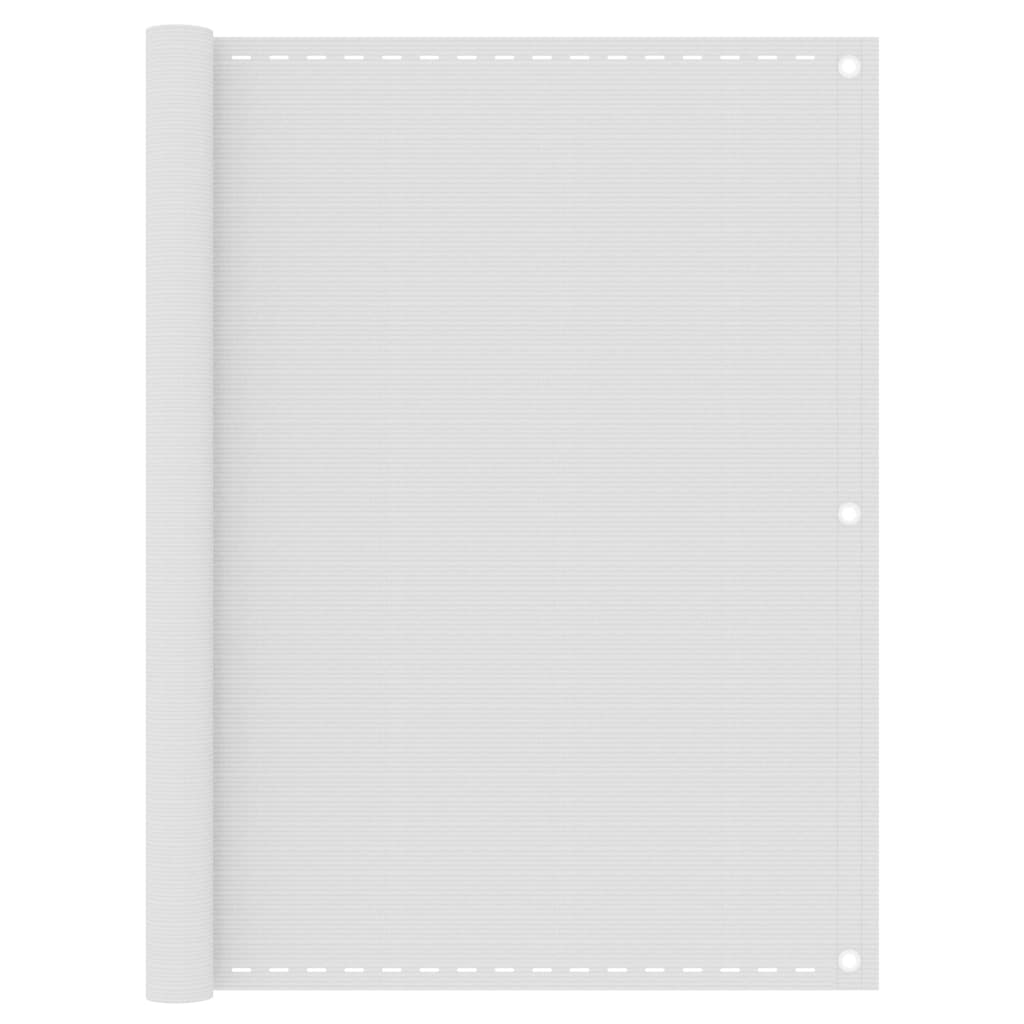 Balkon-Sichtschutz Weiß 120x300 cm HDPE