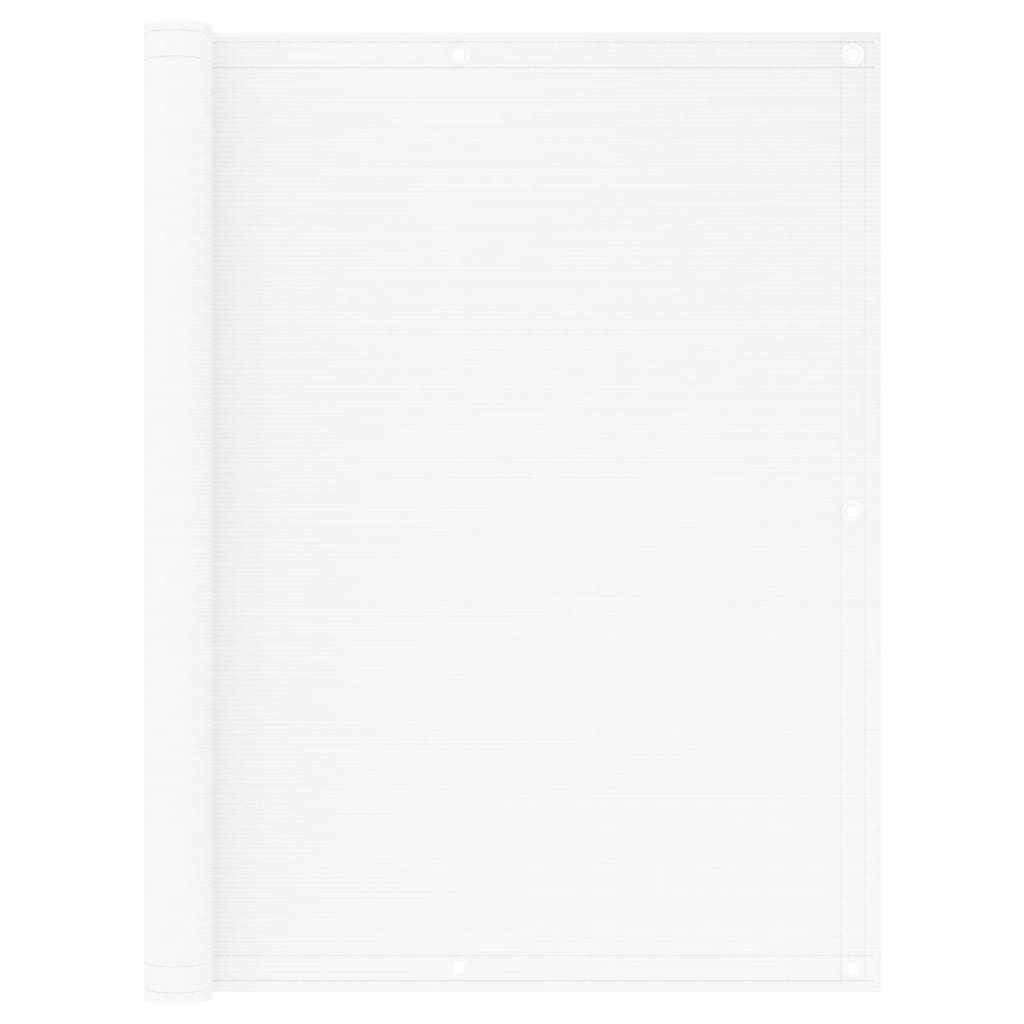 Balkon-Sichtschutz Weiß 120x400 cm HDPE