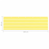 Thumbnail for Balkon-Sichtschutz Gelb und Weiß 90x300 cm HDPE