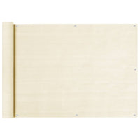 Thumbnail for Balkon Sichtschutz Creme 75x500 cm HDPE