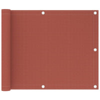 Thumbnail for Balkon-Sichtschutz Terracotta-Rot 75x400 cm HDPE
