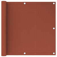 Thumbnail for Balkon-Sichtschutz Terracotta-Rot 90x400 cm HDPE