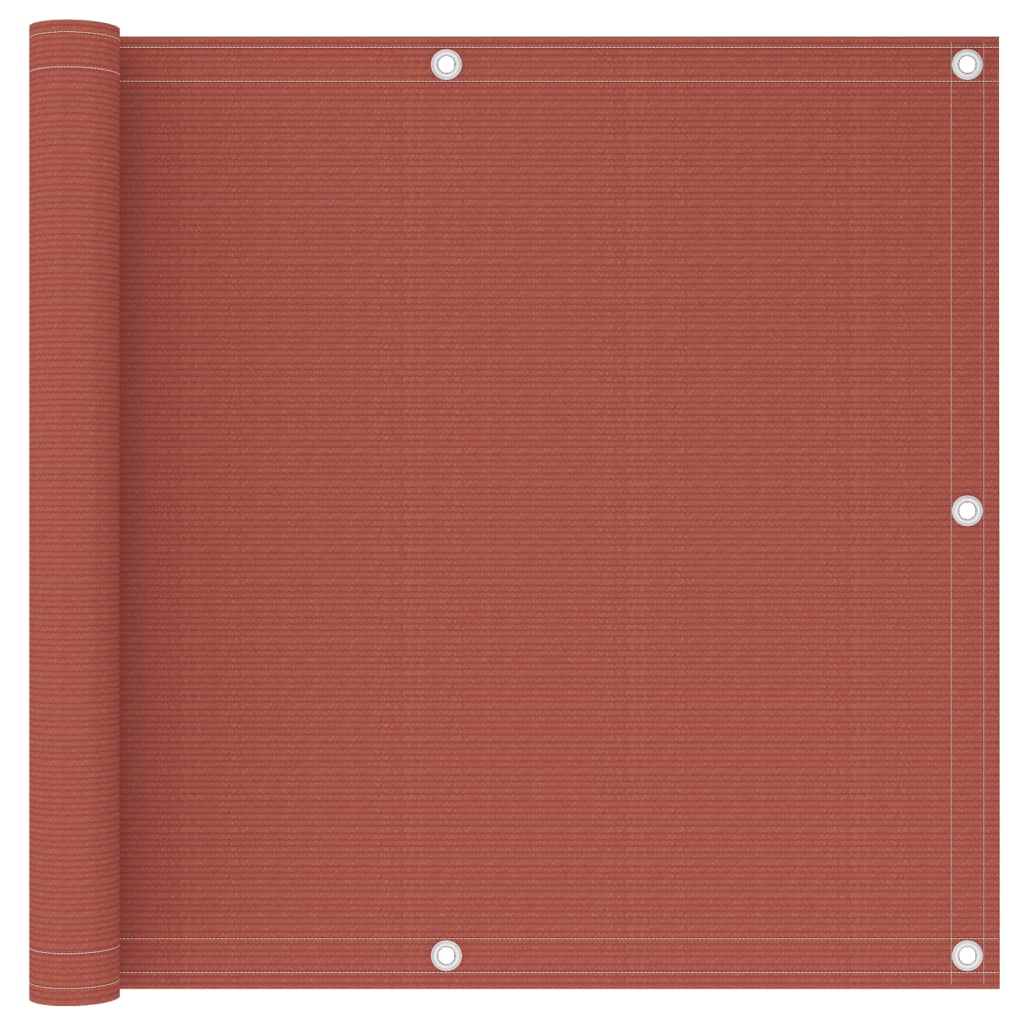 Balkon-Sichtschutz Terracotta-Rot 90x600 cm HDPE