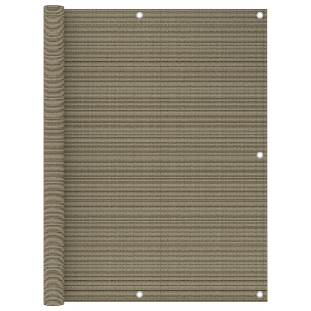 Balkon-Sichtschutz Taupe 120x300 cm HDPE