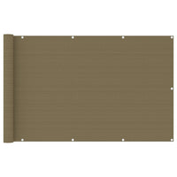 Thumbnail for Balkon-Sichtschutz Taupe 120x400 cm HDPE