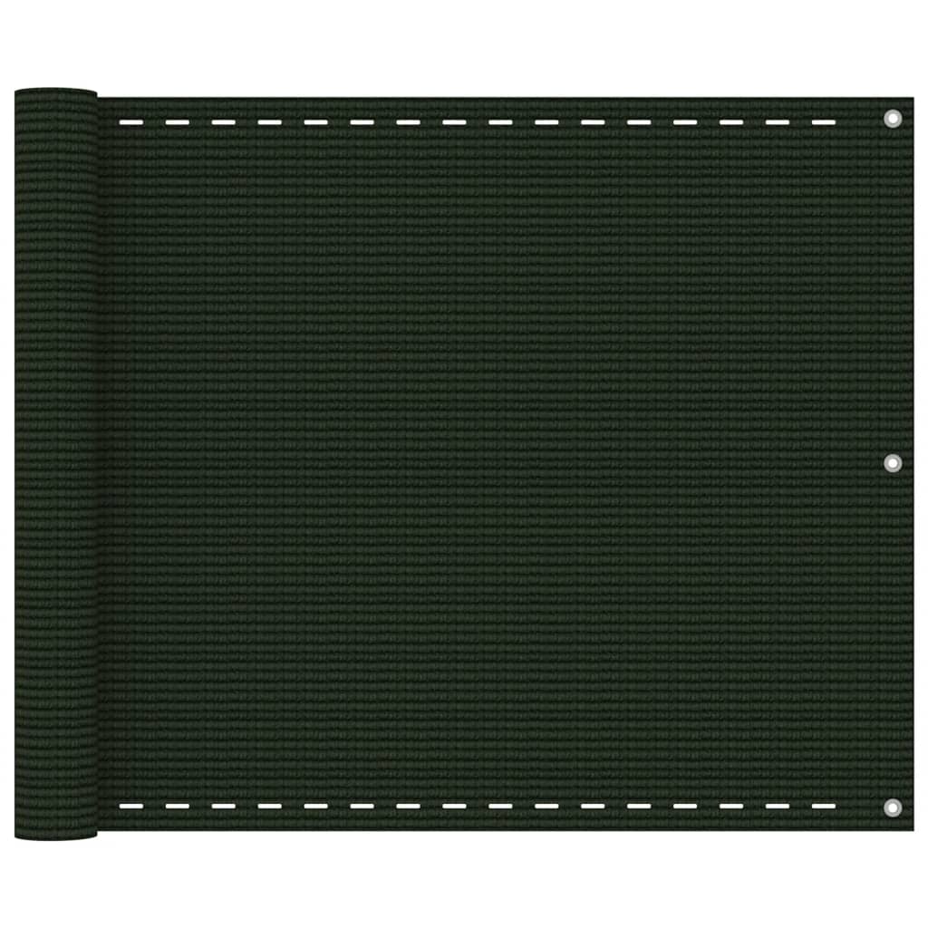 Balkon-Sichtschutz Dunkelgrün 75x300 cm HDPE