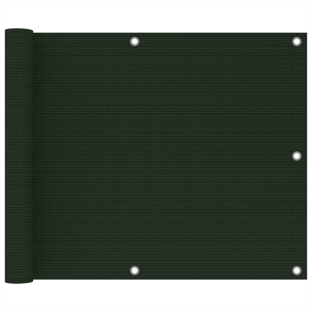 Balkon-Sichtschutz Dunkelgrün 75x500 cm HDPE