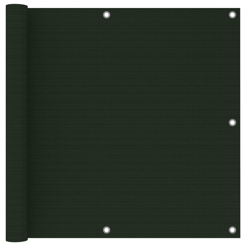 Balkon-Sichtschutz Dunkelgrün 90x600 cm HDPE