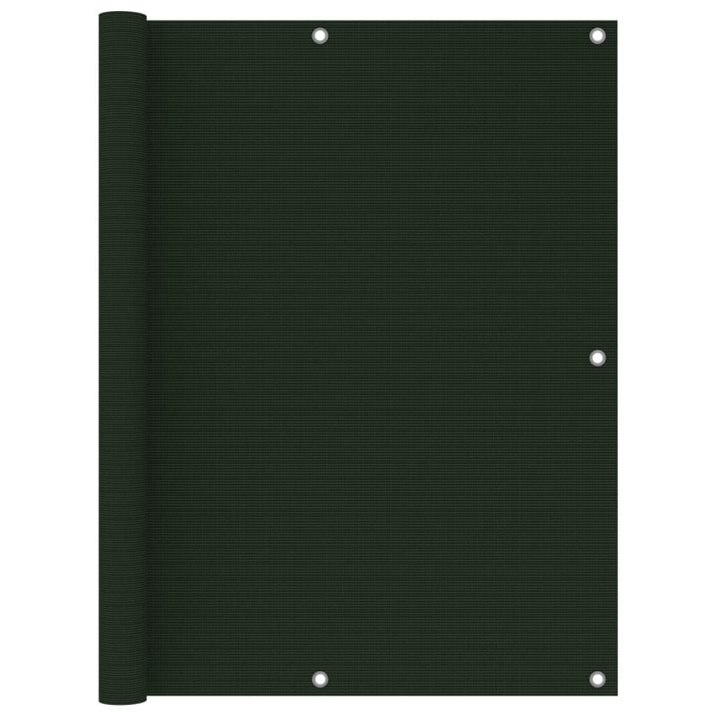 Balkon-Sichtschutz Dunkelgrün 120x300 cm HDPE