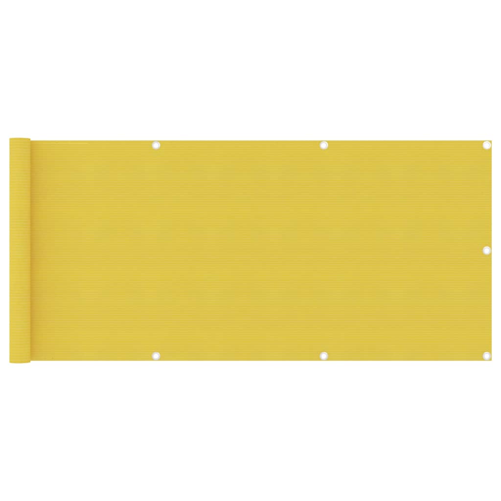 Balkon-Sichtschutz Gelb 75x300 cm HDPE