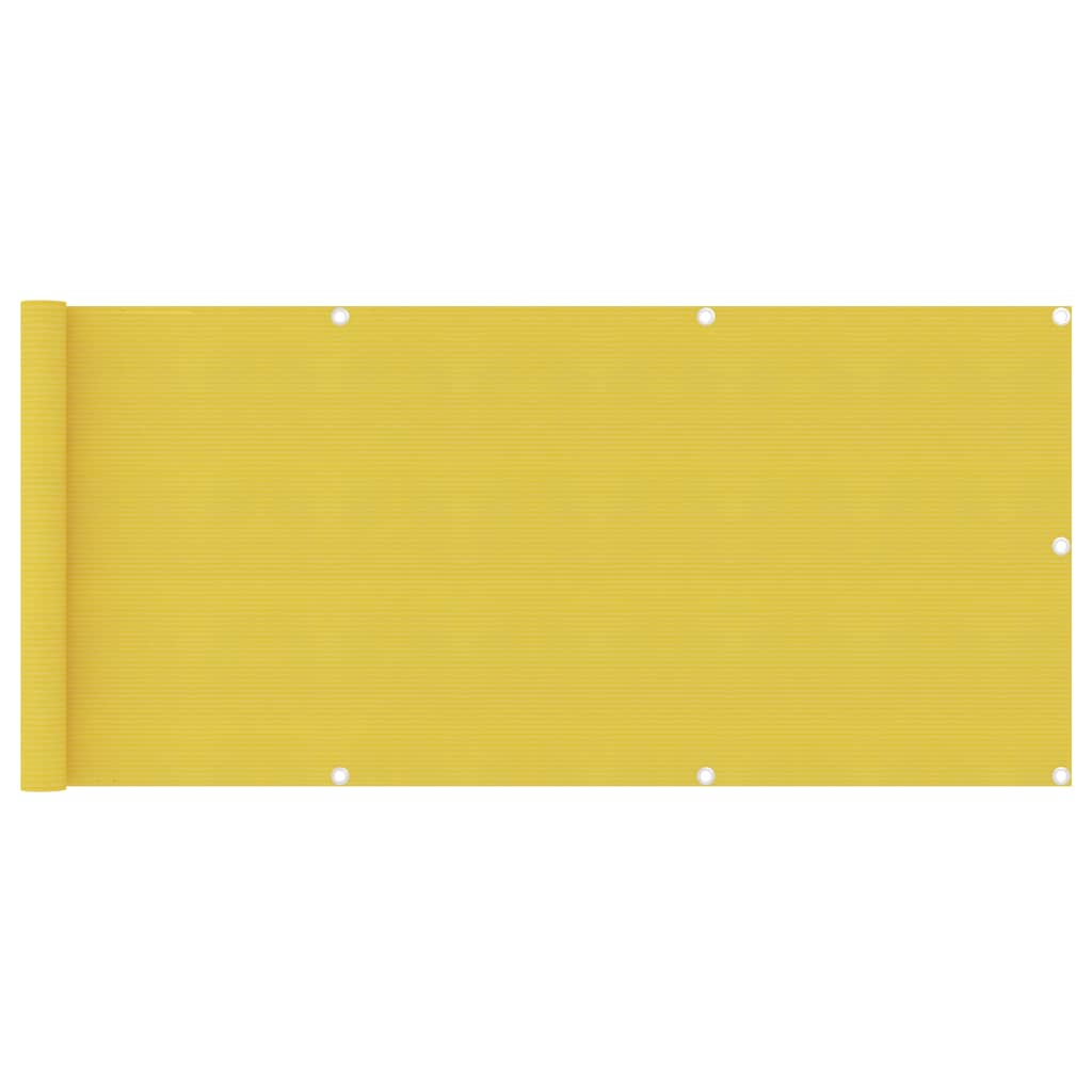 Balkon-Sichtschutz Gelb 75x500 cm HDPE