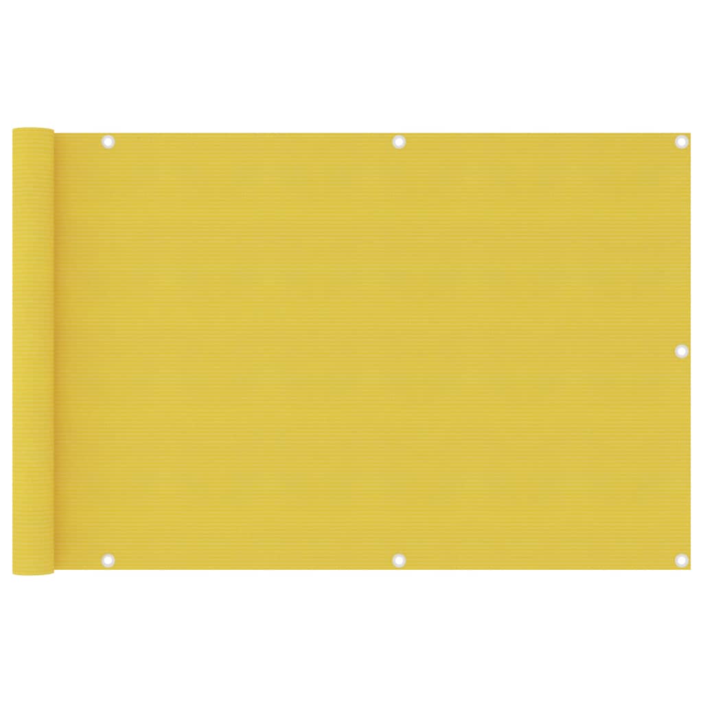 Balkon-Sichtschutz Gelb 90x400 cm HDPE