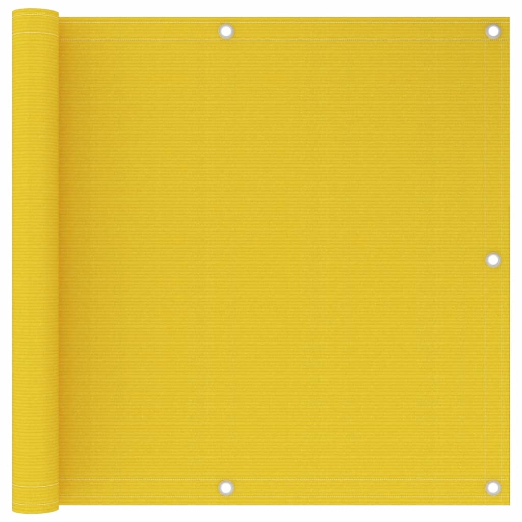 Balkon-Sichtschutz Gelb 90x600 cm HDPE