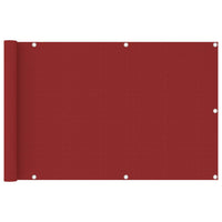 Thumbnail for Balkon-Sichtschutz Rot 90x400 cm HDPE