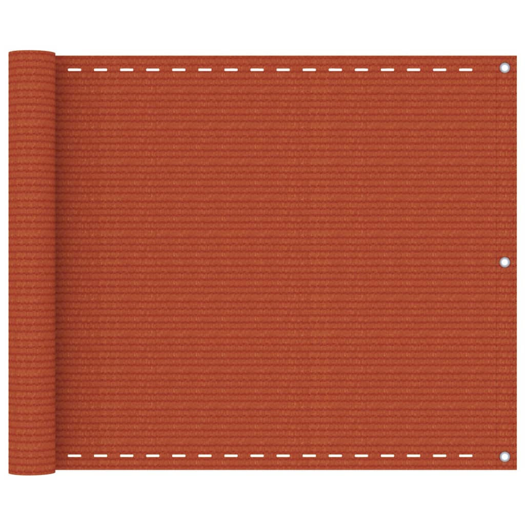 Balkon-Sichtschutz Orange 75x400 cm HDPE