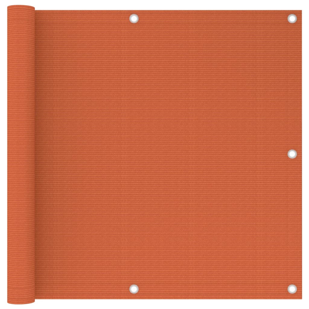 Balkon-Sichtschutz Orange 90x500 cm HDPE