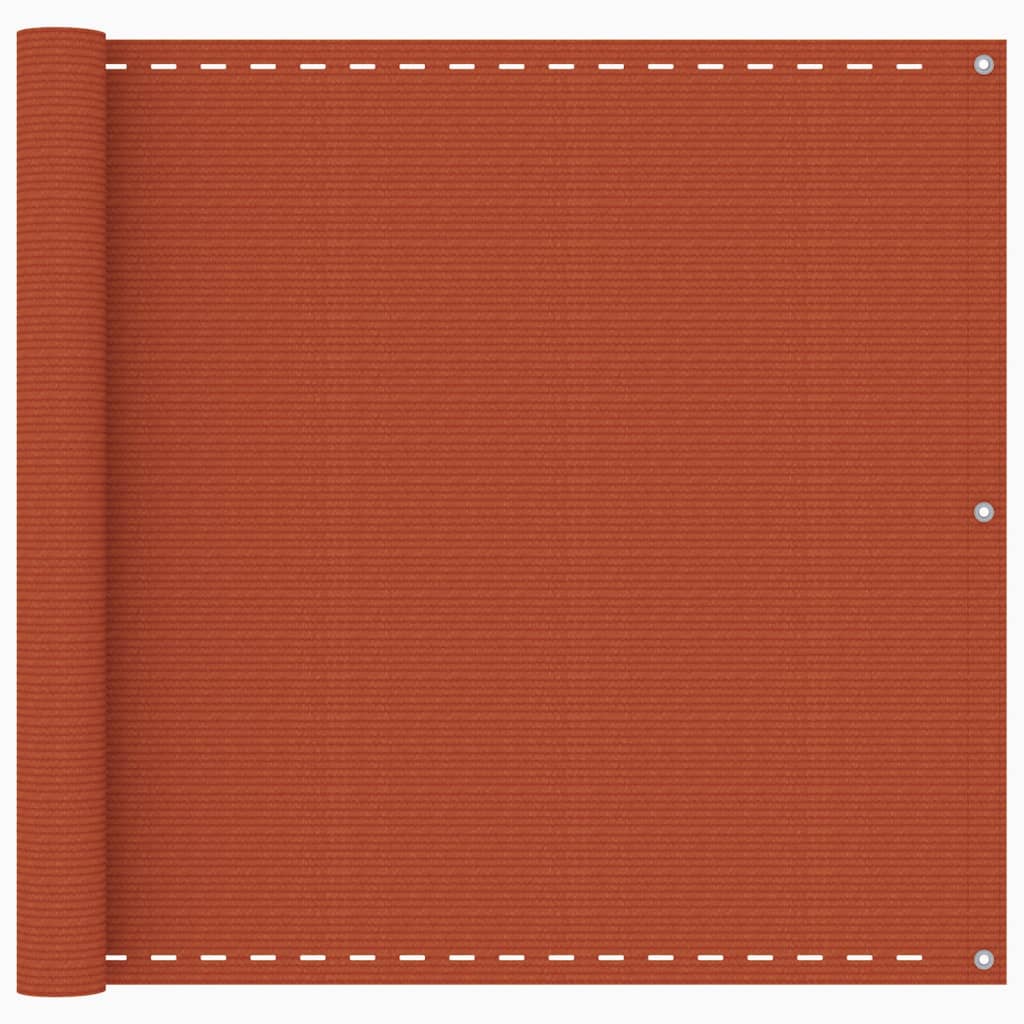 Balkon-Sichtschutz Orange 90x600 cm HDPE