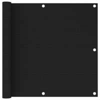 Thumbnail for Balkon-Sichtschutz Schwarz 90x400 cm HDPE