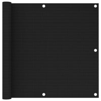 Thumbnail for Balkon-Sichtschutz Schwarz 90x500 cm HDPE