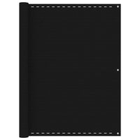 Thumbnail for Balkon-Sichtschutz Schwarz 120x300 cm HDPE