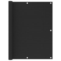 Thumbnail for Balkon-Sichtschutz Schwarz 120x600 cm HDPE