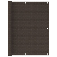 Thumbnail for Balkon-Sichtschutz Braun 120x400 cm HDPE