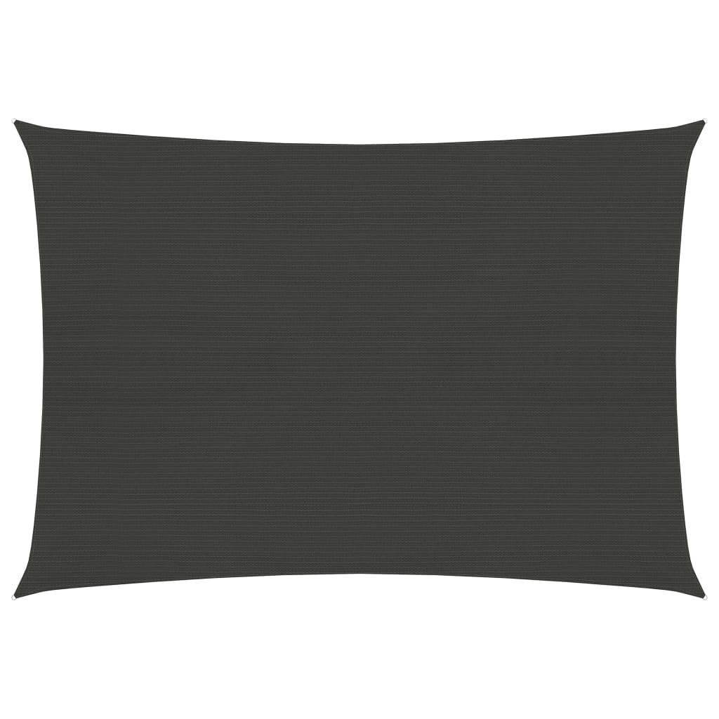 Sonnensegel 160 g/m² Anthrazit 2,5x3,5 m HDPE