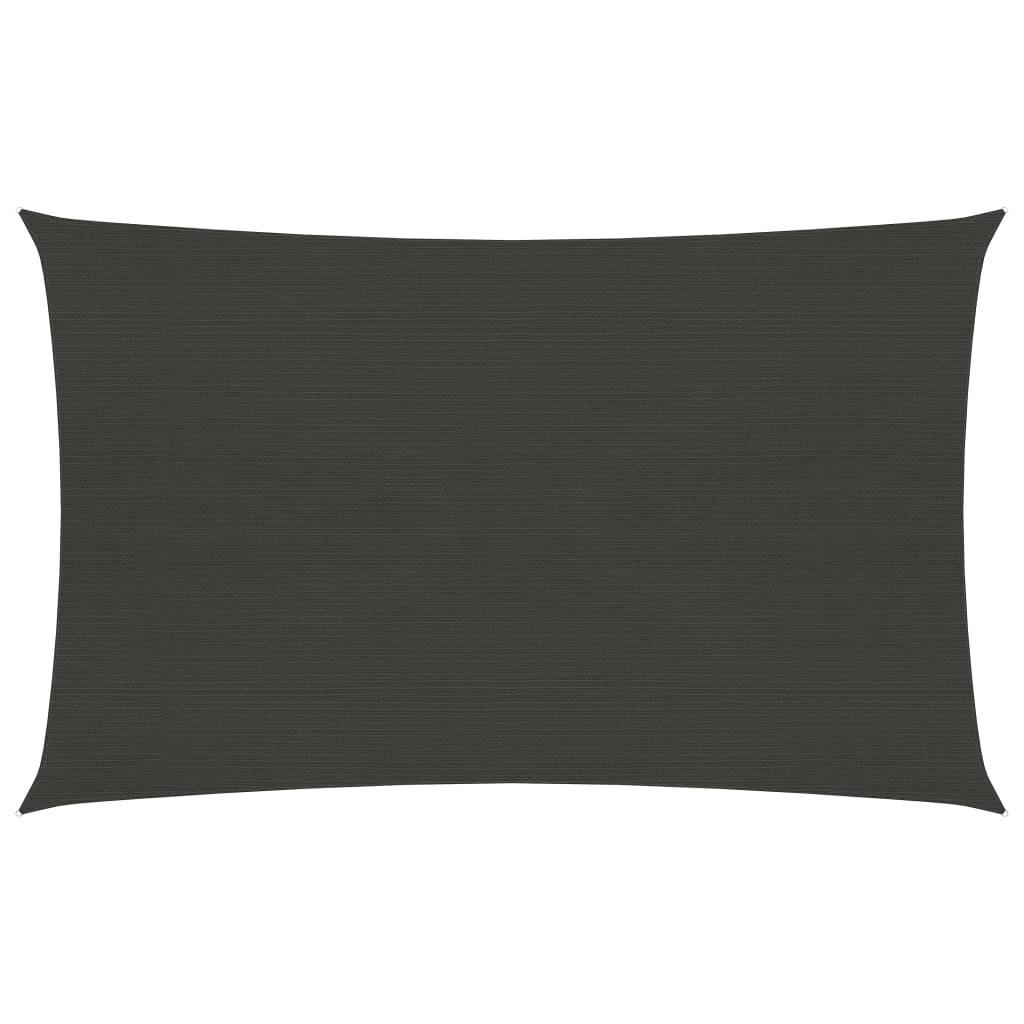 Sonnensegel 160 g/m² Anthrazit 2,5x4 m HDPE