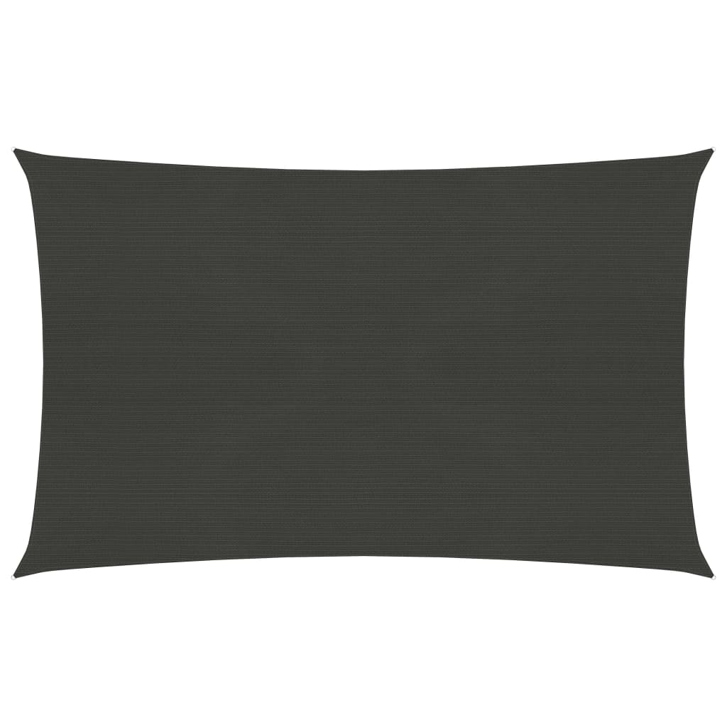 Sonnensegel 160 g/m² Anthrazit 3x4,5 m HDPE