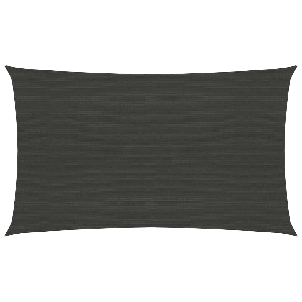 Sonnensegel 160 g/m² Anthrazit 3x5 m HDPE