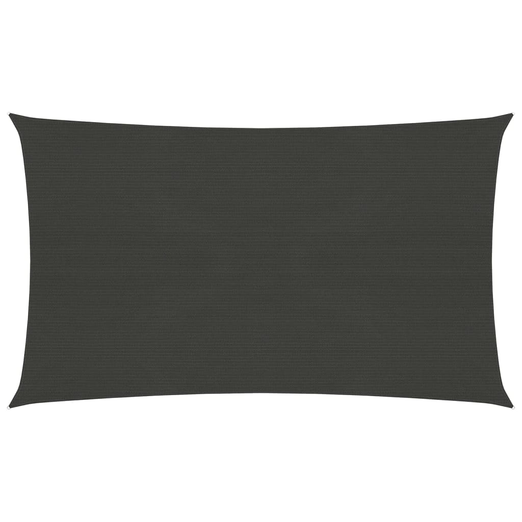 Sonnensegel 160 g/m² Anthrazit 3,5x5 m HDPE