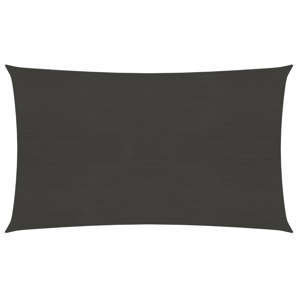 Sonnensegel 160 g/m² Anthrazit 5x7 m HDPE